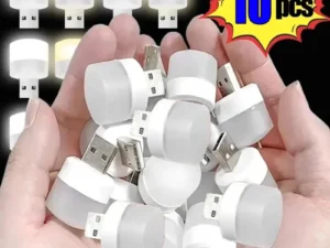 10/1PCS USB Night Light Mini LED Night Light USB Plug Lamp Power Bank Charging USB Book Lights Round Reading Eye Protection Lamp