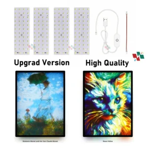 For Bambu Lab Lithophane Led Panel CMYK LED Backlight Board PLA Basic CMYK Lithophane Bundle 3D Printing Lithophane Photo