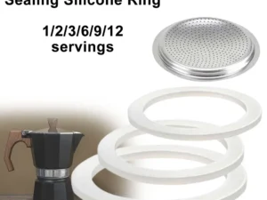 Coffee Silicone Ring Italian Moka Pot Flexible Washer Gasket Ring Coffeeware Replace For Cups Moka Pot Espresso Coffee Makers
