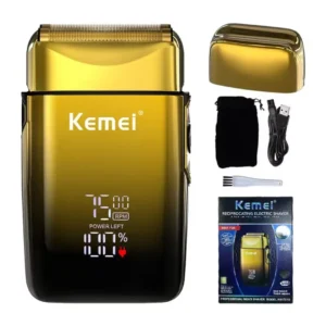 Kemei TX10 new electric shaver with LED display rechargeable beard shaver bald men's shaver original accessories blade