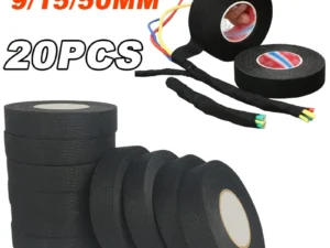 Electrical Insulating Tape Heat Resistant Harness Tape 9/15/50MM Car Cable Harness Wiring Loom Protection Waterproof Tape