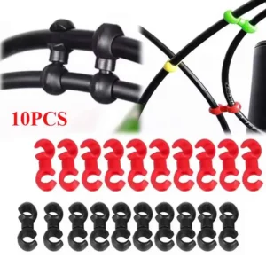 10pcs Rotatable MTB Brake Cable Clips Bicycle Shift Gear Cable Buckles Guide Line Clips For Smooth Cycling Enhanced Performance