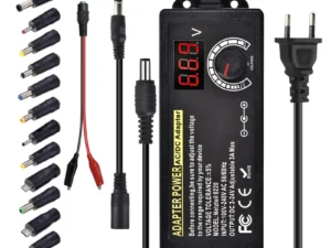 AC to DC Power Supply Adjustable Laboratory Supply Power Source 3V-24V-3A Portable Universal Adapter EU/US Plug Alligator Clip
