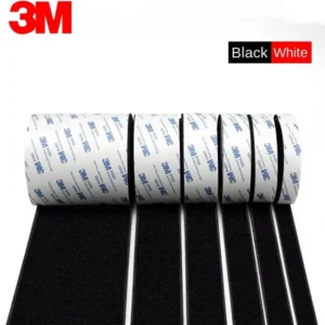 3M 9448A Black Double-Sided Self Adhesive 3m 16-100mm Strong Non-Trace High Temperature Resistant Hook and Loop Fastener Tape