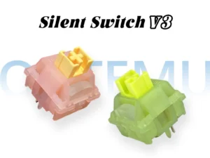 Outemu Silent Peach V3 Switch Lubed Silent Lemon V3 Switches Mechanical Keyboard Linear Tactile 5Pin Hot swap PA66 Pre Lubed POM