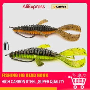 Mrlurion 8cm 12cm Fishing soft PVC craw shrimp lure baits ,Artificial swimbait wobbler pesca worm leurre pike bass bait