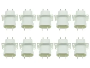 M2EE Pack of 10 Durable Microwave Oven Spare Parts Pin Sockets Microwave Oven Magnetron Plugs Plastic Microwave Oven Parts
