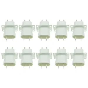 M2EE Pack of 10 Durable Microwave Oven Spare Parts Pin Sockets Microwave Oven Magnetron Plugs Plastic Microwave Oven Parts