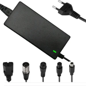 Battery Charger Power Adapter AC100-240V DC 42V/54.6V 2A Electric Bike Scooter Accessories US/EU Plug For Lithium Battery