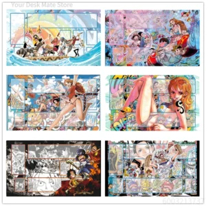 Anime One Piece OPCG DIY GAME Card PlayMat Comic Book Series Luffy Nami Ace Sabo Hobby Collection Toys