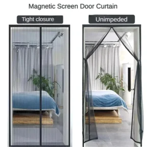 Window Mosquito Curtain, Gauze Window Screen, Automatic Door Lock, Home Ventilation Curtain, Magnetic Mesh Cover