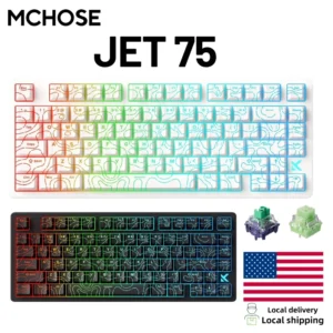 MCHOSE Jet75 Kailh Magnetic Switch 8kHz Polling Rate Magnetic Switch Gaming Keyboard Hall Effect Hot-Swappable Customized RGB