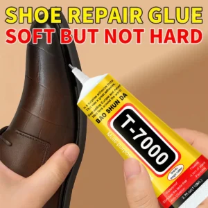 B7000 Clear Adhesive, T7000 Black Adhesive, Shoe Repair Specialty Glue Suitable for leather shoes, athletic shoes, mesh shoes, high heels, canvas shoes, and leather materials Anti-clogging design