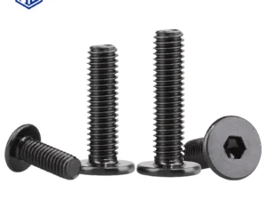 M2 M2.5 M3 M4 M5 M6 M8 Black Hex Hexagon Socket Ultra Thin Flat Wafer Allen Head Screw Bolt A2-70 304 Stainless Steel