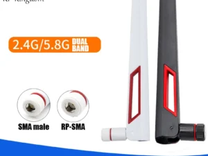 12 DBi Dual Band WiFi Antenna 2.4G 5G 5.8GHz SMA Male/RP-SMA Male Universal Antenna Amplifier WLAN Router Signal Booster