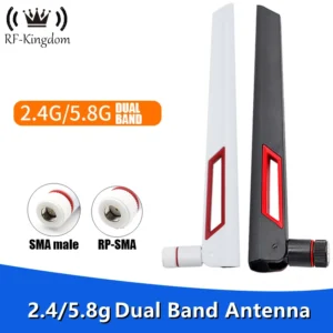 12 DBi Dual Band WiFi Antenna 2.4G 5G 5.8GHz SMA Male/RP-SMA Male Universal Antenna Amplifier WLAN Router Signal Booster