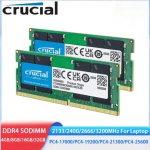 Crucial DDR4 RAM 16GB 32GB 4GB 8GB 3200MHz 2133 2400 2666MHz Laptop Memory SODIMM PC4-25600 21300 19200 17000 For Intel&AMD