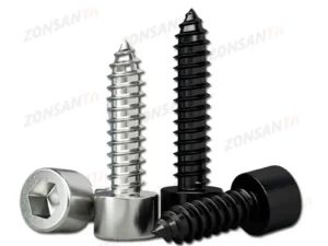 Hex Hexagon Socket Cap Head Self Tapping Screw Black M2 M2.6 M3 M3.5 M4 M5 M6 Nickel Zinc 8.8 Grade Allen Head Screw for Speaker