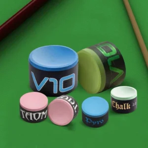 2026 New V10 Soft Billiard Round Chalk Blue/Green/Pink Colors Professional Chalk Snooker Pool Chalk Billiards Accessories