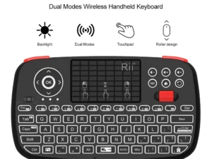 Rii I4 Mini Bluetooth Wireless Keyboard With Touchpad 2.4GHz Backlit Mouse Remote Control For Windows Android TV Box Smart TV