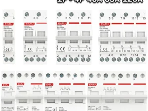 1P 2P 3P 4P 40A 63A 125A Din Rail Modular MTS Dual Power Manual Transfer Switch Isolating Discounnecting Switch Circuit Breaker