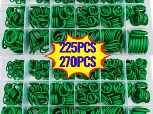 Black 225pcs/green 270Pcs Rubber O-Ring Gasket High Quality Car Air Conditioning System Gasket Universal Washer Assortment