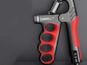 Grip Strength Trainer, Adjustable Resistance Forearm Strengthener, Five-Finger Hand Grip Strength Booster with Digital Counter
