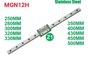 Hiwin MGN12H Z1 Hiwin MGN12 Linear Rail 200 250 280 300 320 330 350 360 370 380 400MM +Hiwin MGN12H Z1 Preloaded Block