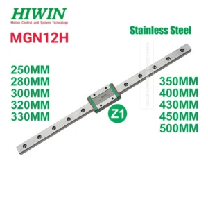 Hiwin MGN12H Z1 Hiwin MGN12 Linear Rail 200 250 280 300 320 330 350 360 370 380 400MM +Hiwin MGN12H Z1 Preloaded Block