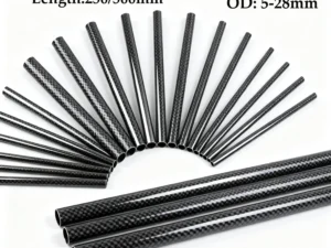1PCS 3K Carbon Fiber Tube Twill Matte 250/500mm Diameter Remote Control Aircraft Model Accessories Length 250/500mm