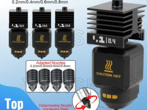 Upgraded Hotend Kit For Bambu Lab P2S 0.2/0.4/0.6/0.8mm Detachable Nozzle Hot End For Bambulab P2S 3D Printer Replacement Part
