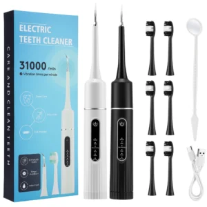 Electric Tooth Cleaner Dental Scaler 6 Gears Sonic Vibration Toothbrush Calculus Tartar Remover Teeth Whitening Cleaning Tools