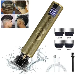 Vintage T9 Electric Cordless Hair Cutting Machine Professional Hair Barber Trimmer For Men Clipper Shaver Beard Lighter