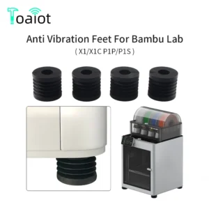 For Bambu Lab P1P/P1S Anti Vibration Feet Pad Anti-slip Anti-Shock Dust-proof Rubber Foot Pad Bamboo Bambulabs X1/X1C 3D Printer