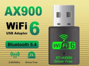 Wifi 6 Mini USB Dongle Network Card BT 5.4 Receiver Dongle AX900 For Win 10/11 PC Dual Band 2.4G/5Ghz