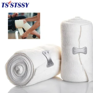 1 Roll Elastic Bandage Wrap,Stretch Compression Bandage Stretches up to 450cm for Sports, Sprains, Calf, Ankle, Foot