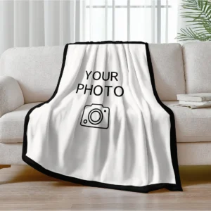 1pc Personalized picture and text customized blankets, gift blankets tailored for children, parents, lovers, lovers, and friends