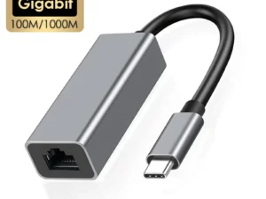 100/1000Mbps USB C External Ethernet Adapter Network Card Type C To RJ45 LAN Wired Internet Cable For MacBook PC Windows 7 8 10