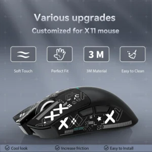 ATTACK SHARK X11 Mouse Grip Tape Skate Handmade Sticker Non Slip Suck Sweat Anti-Slip Sticker For ATTACK SHARK X11