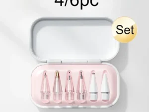 Replacement Pencil Tips for Apple Pencil 1/2/3th Apple Pencil Pro 4/6 Pcs 2B Soft Nibs for IPad Pro Pencil1/2/3 Stylus Fine Nib