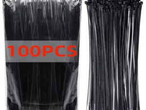 100Pcs Nylon Cable Ties Adjustable Self-locking Cord Ties Straps Fastening Loop Reusable Plastic Wire Ties For Home Office