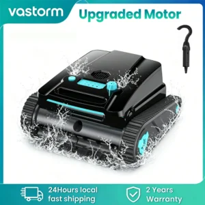 Vastorm 2026 Upgraded H2 Robot Swimming Pool Cleaner 120Mins Runtime Self-Parking Powerful Cordless Floor Wall Auto Cleaning for Pools