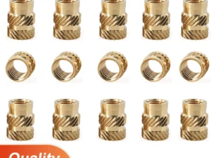 M2 M2.5 M3 M4 M5 M6 M8 M10 Brass Heat Insert Nut Double Twill Knurle Molding Injection Embedment Thread Hot Melt Nuts 3d Printer