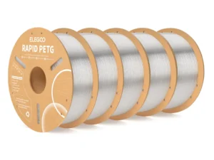 ELEGOO Rapid PETG Filament 1.75mm 1KG,High Speed 30-600mm/s 3D Printer Filament 1kg Fits for Most FDM 3D Printers