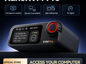 Sipeed NanoKVM-Pro PiKVM 4K IP-KVM GbE WiFi6 PoE Remote Control HomeLab Server NAS AI Agent HDMI second screen led strip