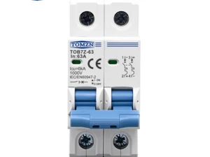 TOMZN TOB7Z-63 2P DC 1000V Solar Mini Circuit Breaker 3A 6A 10A 16A 20A 25A 32A 40A 50A 63A DC MCB for PV System