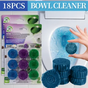 Automatic Toilet Cleaning Tablets, 3-in-1 Formula for Stain & Odor Removal with Fresh Scent | Long-Lasting Toilet Bowl Cleaner