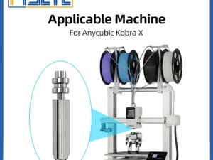 For Anycubic Kobra X Combo Quick Swap Bimetallic Nozzle 0.2mm/0.4mm/0.6mm Upgraded High Temperature Resistance Nozzle for KobraX
