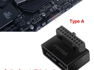 USB 3.0 19/20pin Male to Female Extension Adapter Angled 90 Degree Converter for Motherboard Connector Socket PH19A