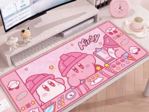 HD Printing Mouse Pad Laptop Extended protective Pad Computer Game Mousepad Cartoon K-Kirby PC Accessories Keyboard XXL Desk mat